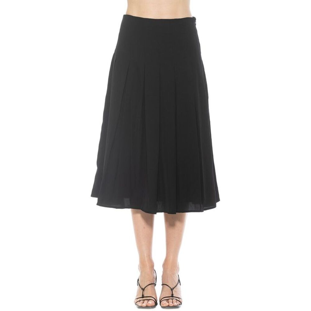 Alexia Admor Womens Shilo Pleated Skirt, Black